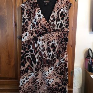 Dana Buchanan Cheetah Print Sheath Dress XL
